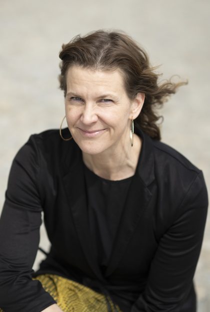 Nina Larsson med vind i håret